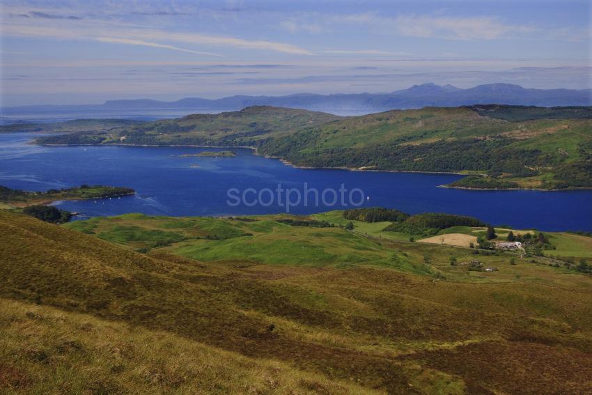 General View Of Loch Melfort And Mull From The Hills Around Kilmelfort