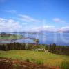 Beautiful Panoramic View Towards Castle Stalker And Surrounding Area Appin Argyll