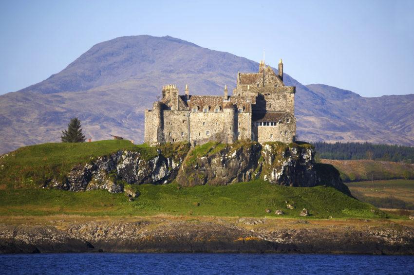 Duart Castle From Ferry Island Of Mull