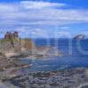 Beautiful View Towards Tantallon Castle And Bass Rock East Lothian Scotland