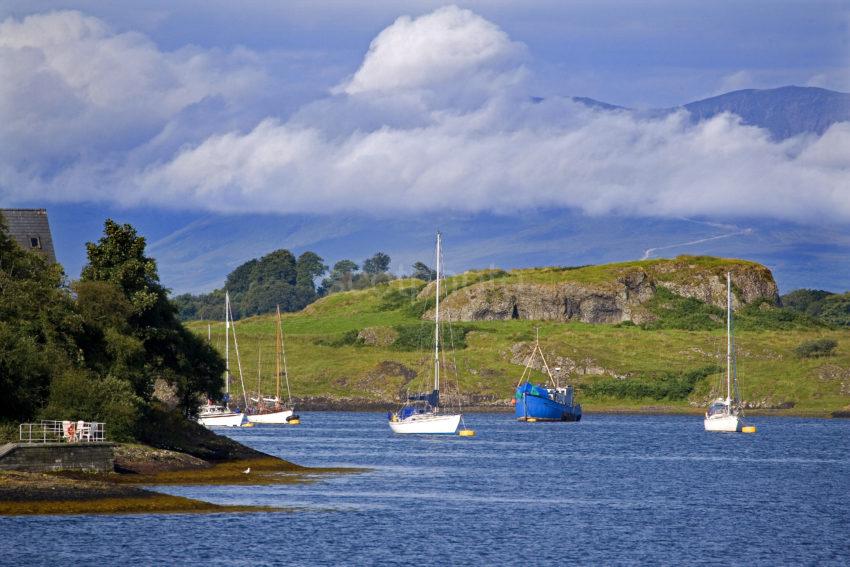 Isle Of Mull Hills From Connel