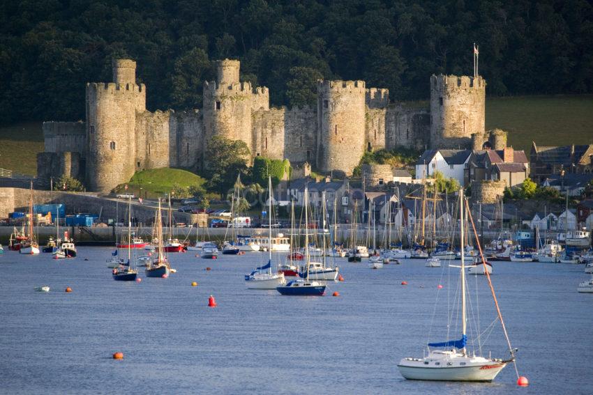 CONWY CASTLE FROM DEGANWY