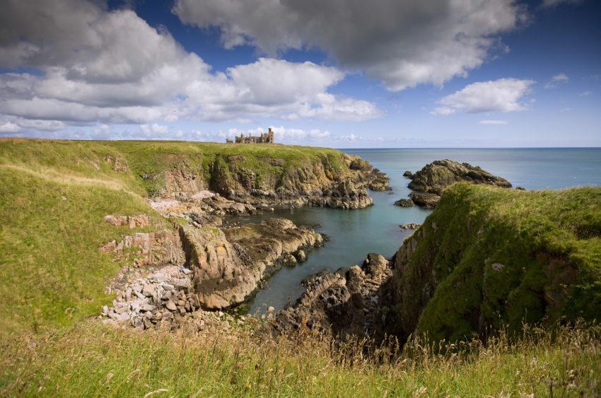 Towards Slains Castle Nr Cruden Bay Aberdeenshire