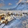 WINTER VIEW BUACHAILLE ETIVE MHOR FROM WEST