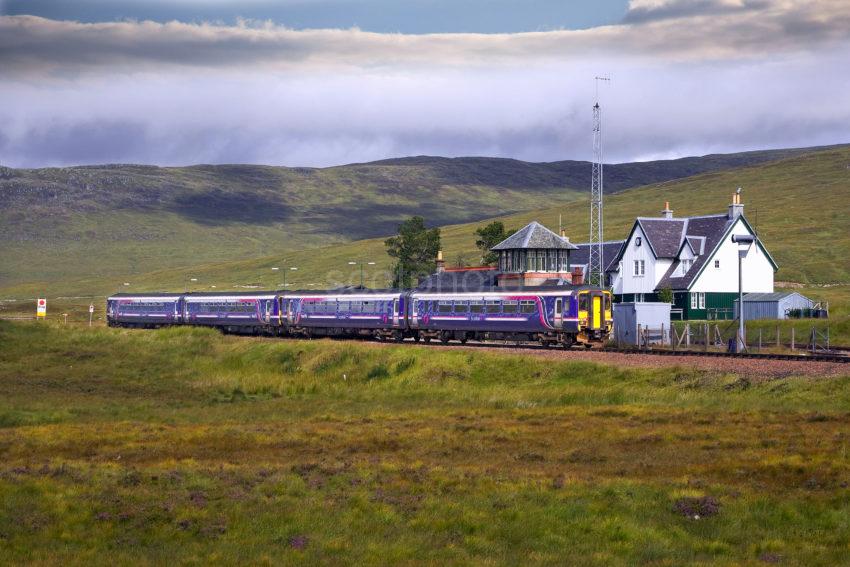 First Scotrail 156 Sprinter At Corrour Station