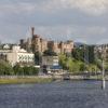 0I5D9957 Inverness Castle And Footbridge From River Ness