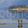 Tourists Enjoy Scene On Loch Cluanie