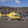 0I5D8015 Air Ambulance Prepares To Take Off With Casualty