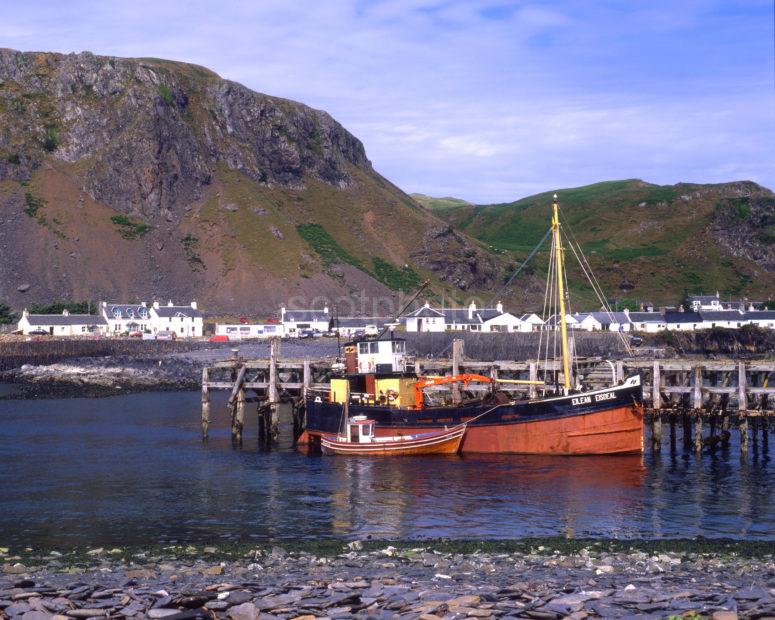 Puffer Eilean Eisdale At Easdale Island With Ellenabeich In View Argyll