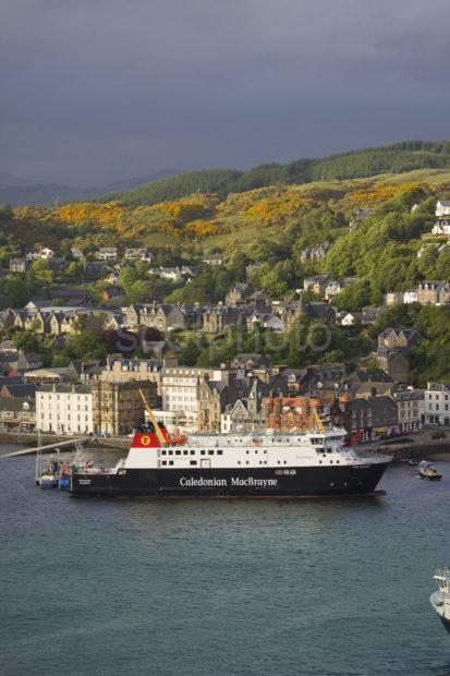 Portrait Of Finlaggan In Oban Bay 22nd May 2011