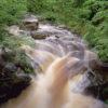 Powerful Waterfalls In The Birks Of Aberfeldy Nr Aberfeldy Perthshire