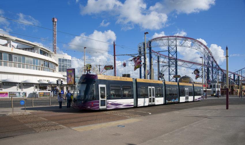 NEW TRAMS AT PLEASURE BEACH