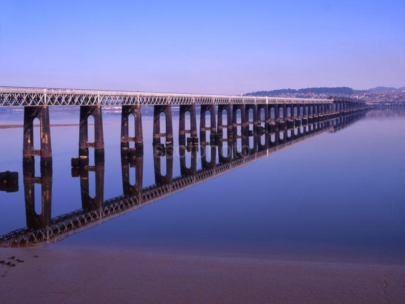 The Tay Railbridge From Wormit Firth Of Tay