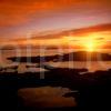 Sunset Over Easdale Island And Elena Beich