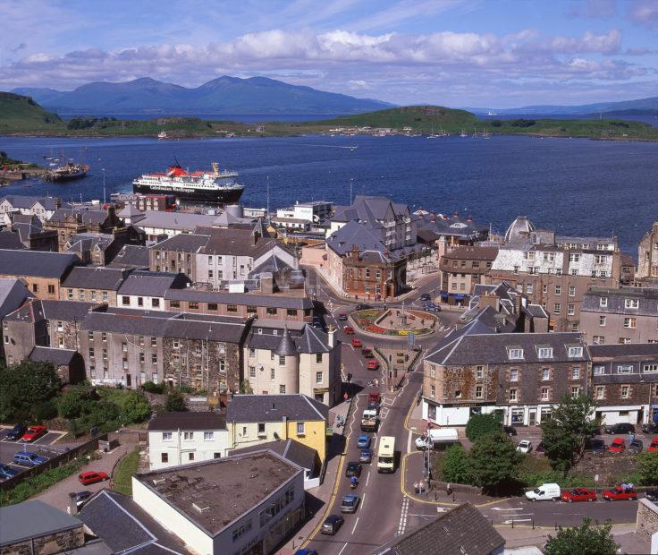 Overlooking Oban With The Islands Of Mull And Kerrera In View