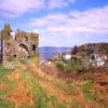 Tarbert Castle Ruins Overlooking Tarbert Loch Fyne