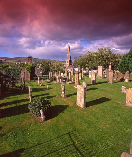 The Kirk O Forest Graveyard Where In The Old Kirk William Wallace Was Proclaimed Guardian Of Scotland Selkirk Town Centre Borders