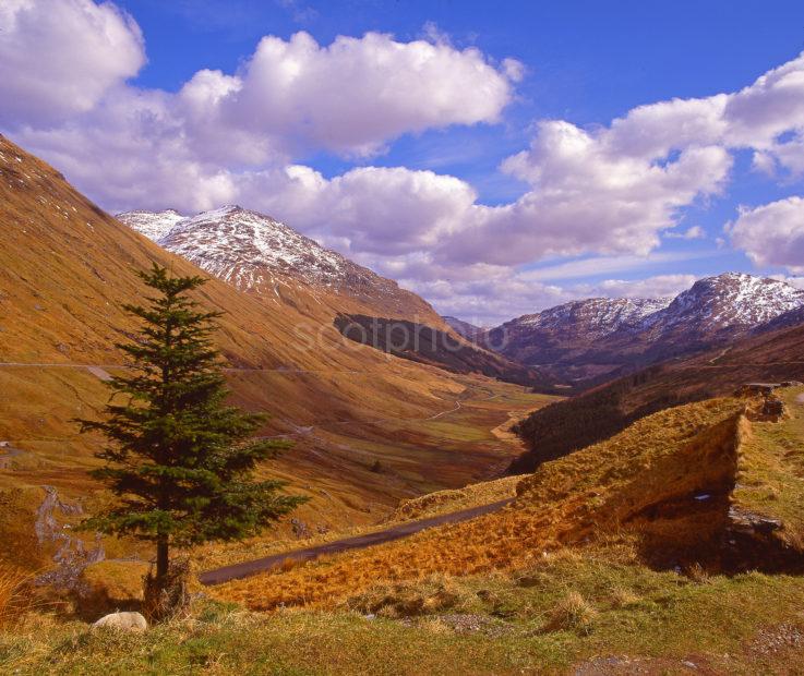 Spectacular Early Spring View From Rest And Be Thankful Looking Down Magnificent Glen Croe Argyll