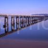 The Tay Railbridge From Wormit Firth Of Tay