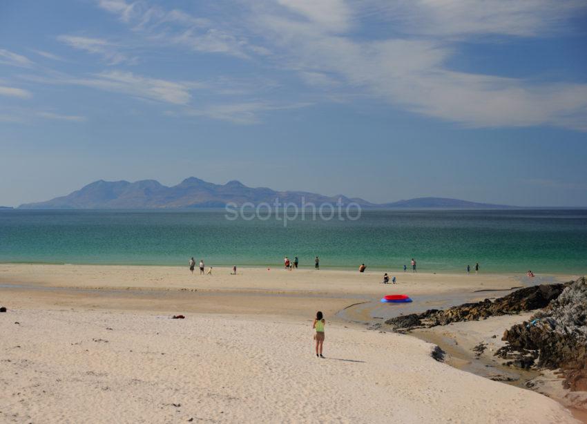 DSC 1540 Towards Rhum From Camus Darroch Beach