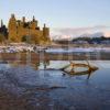 I5D0332 Evening Light On Kilchurn Castle Loch Awe With Ben Lui Argyll