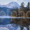 Snow Covered Ben Lomond From Loch Ard In The Trossachs