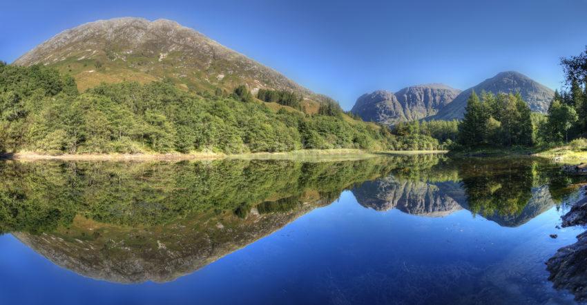 GLENCOE REFLECTIONS STITCHED Stob Coire Nan Lochan