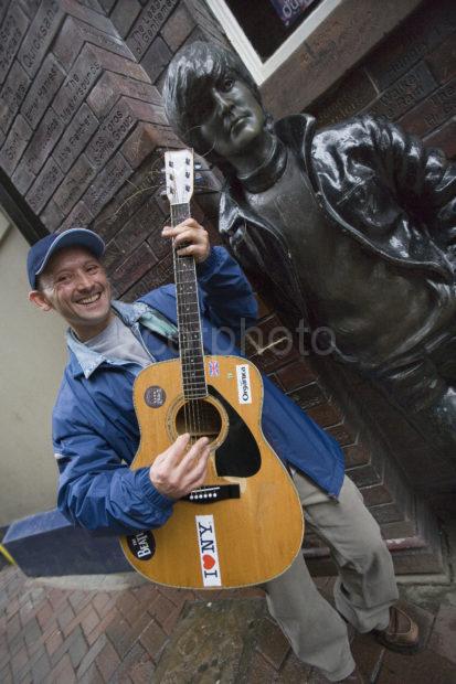 Beatles Busker Mathew Street