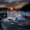 I5D0470 Sunset Starburst Kilchurn Castle Ruins Loch Awe By Dalmally Argyll