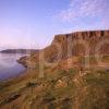 Evening View Of Rugged Coastline Around Lub Score Towards Duntulm Castle Trotternish Isle Of Skye