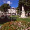 Colourful Scene Towards Glocester Place On The Grand Parade Brighton Sussex