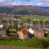 A Colourful Summer Scene Overlooking The Picturesque City Of Stirling With The Wallace Monument Central Region