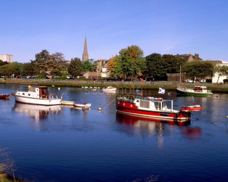 Late Summer Scene Towards Dunbarton From Across River