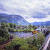 Class 37 411 Passes Old Inverlochy Castle And Ben Nevis Fort William To Mallaig Line