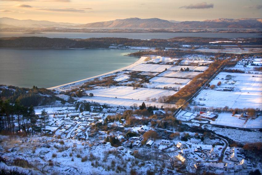 Looking Down Onto Benderloch And Tralee Bay