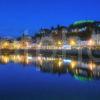 OBAN AT NIGHT FROM RAIL PIER 2014