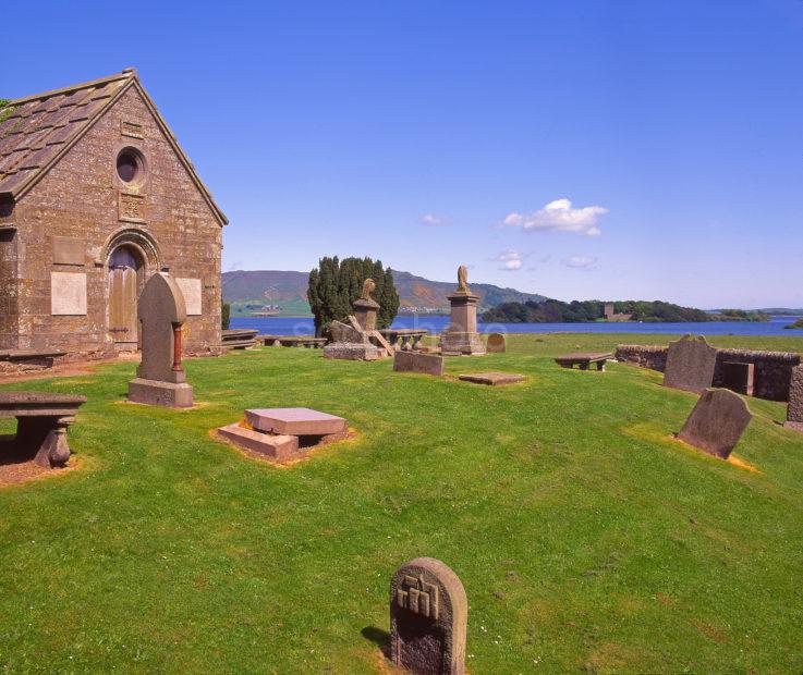 Summer View Of Loch Leven And Loch Leven Castle From The Church Near The Pier To The South Of Kinross House Kinross Shire