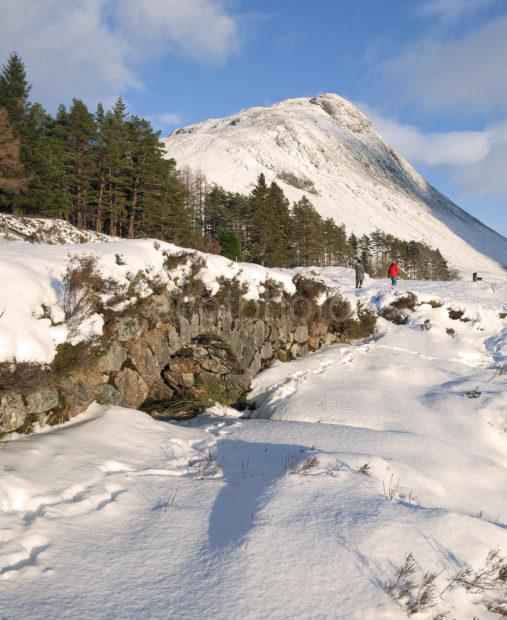 WINTER IN GLENCOE WITH BEINN A CHRULAISTE Portrait