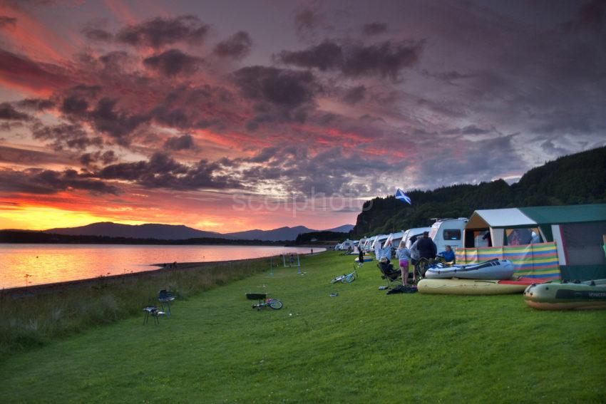 DSC 6412 Beautiful Sunset North Ledaig Caravan Park