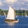 Yacht Oban Bay With Piper Aboard