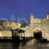 THE TOWER OF LONDON AT NIGHT