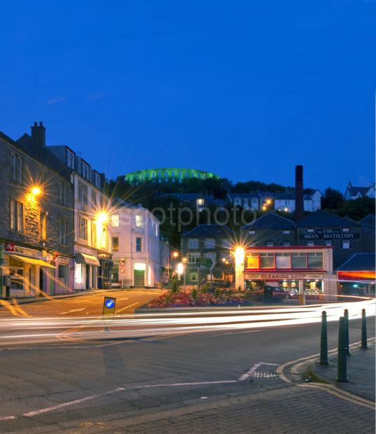 PORTRAIT NIGHT SHOT OBAN AND TOWER