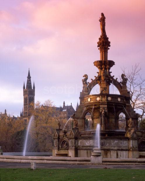 Stuart Fountain In Kelvingrove Park