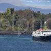 3X8G0313 Unusual Picture Of Isle Of Mull And Dunollie Castle June 2011