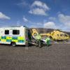 0I5D8006 Air Ambulance Prepares To Recieve A Patient At Fort William