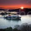 MV Clansman Passes Dunollie At Sunset