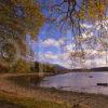 Lovely Autumn View From The Shore Of Loch Etive Towards The Distant Ben Cruachan Argyll