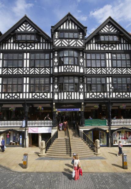 Entrance To Mall In Bridge St Chester