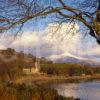 Ardchattan Church And Loch Etive With Ben Cruachan Argyll