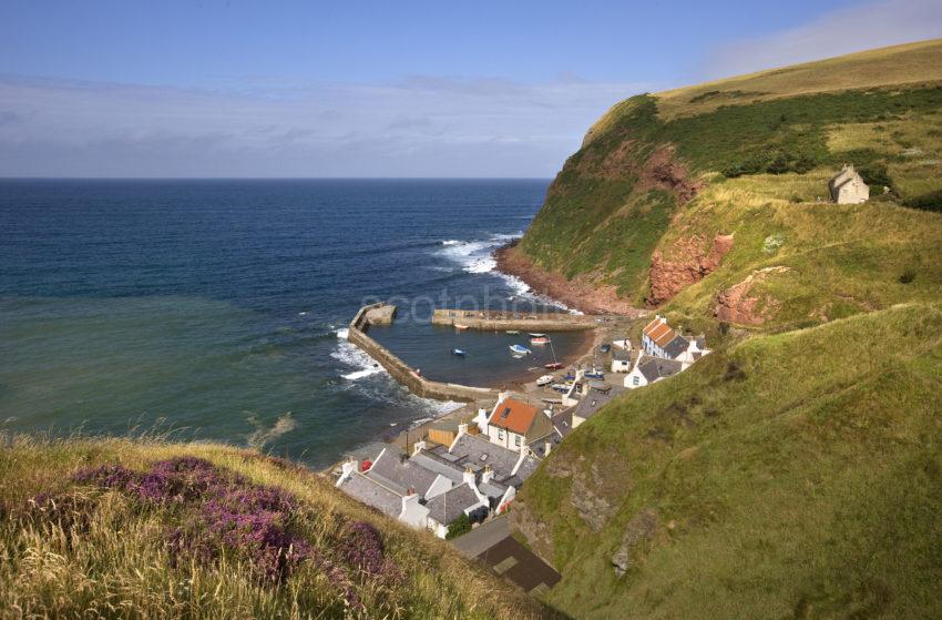 Pennan Harbour And Village Banffshire